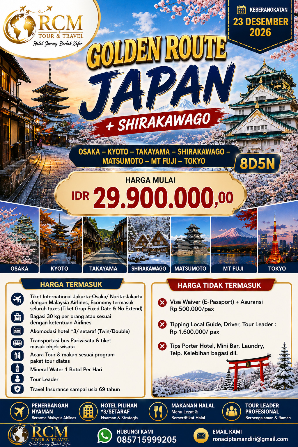 Golden Route Japan + Shirakawago promo