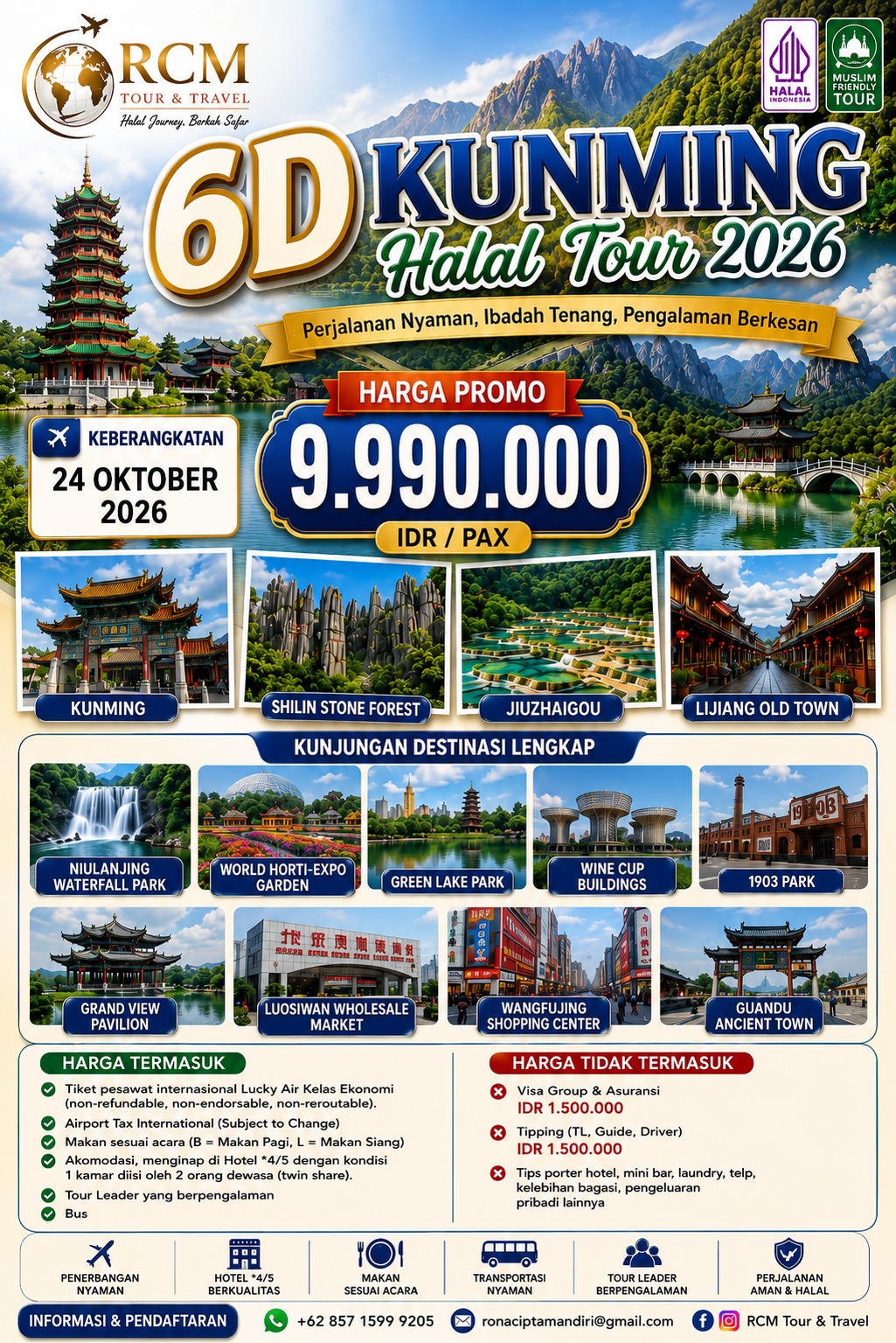 6D Kunming Halal Tour 2026 promo