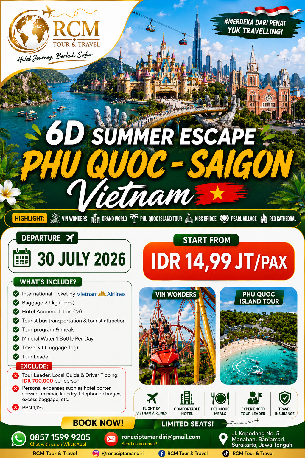 6D Summer Escape Phu Quoc - Saigon Vietnam promo